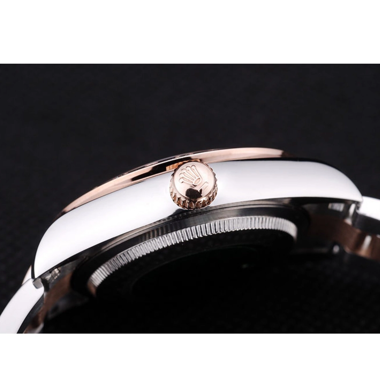 Aaa fake watches Datejust Rolex Dial Diamond Brown 7465 Bezel 0806